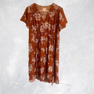 MATERNITY- Fall floral maternity dress size small